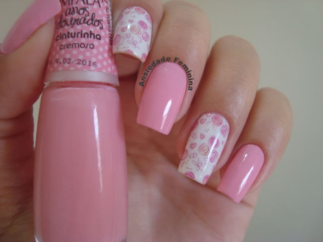 Featured image of post Unhas Decoradas Simples Rosa Delicados os lacinhos t m tudo a ver com esmaltes rosados