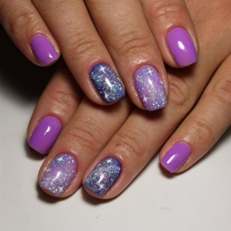 Gallery of Inspiration Galaxy Nails
