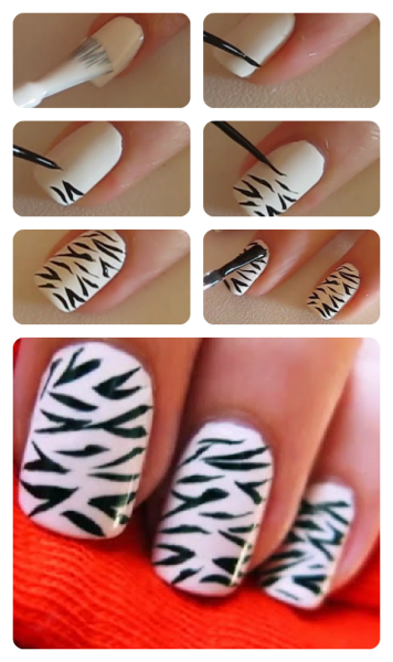 zebra 356x600 Unhas de zebra passo a passo