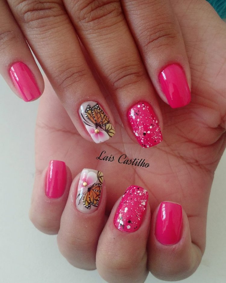 Featured image of post Unhas Decoradas Com Flores E Glitter E outra coisa quem quiser deixar um link de alguma imagem com unhas decoradas seja pessoal de um blog site fanpage ou perfil rede social