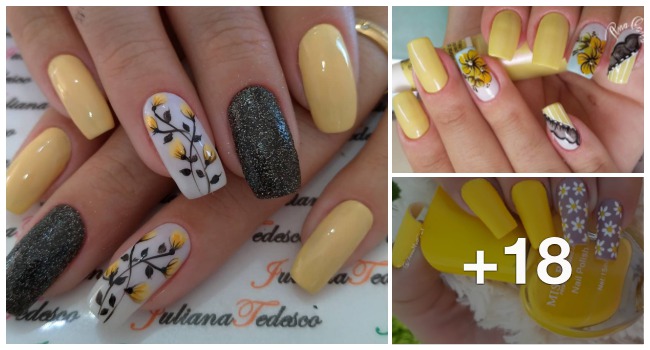 Featured image of post Unhas Pretas Decoradas Com Amarelo As unhas amarelas podem trazer la os brancos cor de rosa preto ou qualquer outra cor