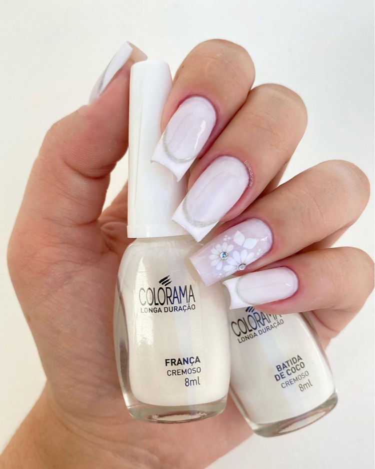 28 Ideias de Unhas Decoradas da mão clarinhas