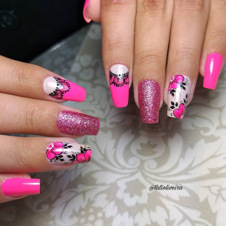 29 Unhas decoradas com rendinha, continuam chiques depois de todos estes anos