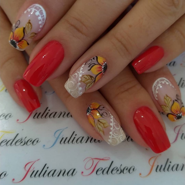 29 Unhas decoradas com rendinha, continuam chiques depois de todos estes anos