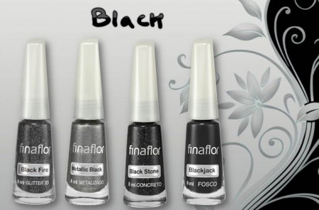 Blog ESMALTES E MISTURAS Lançamento coleção Black and White Fina Flor 2