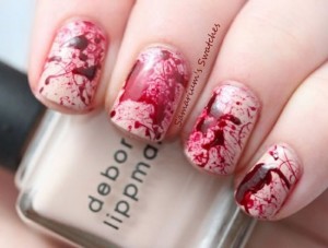 Unhas decoradas para sexta-feira 13