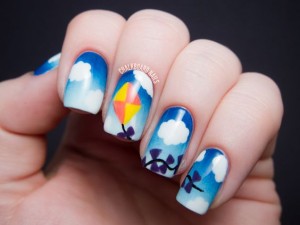 Unhas decoradas para chá de bebê