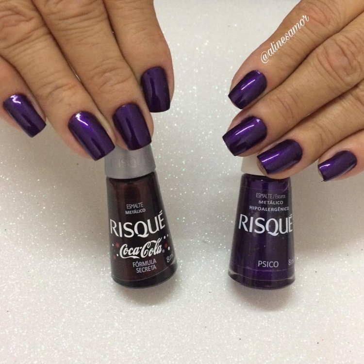 5 Modelos de unhas usando esmaltes da risqué