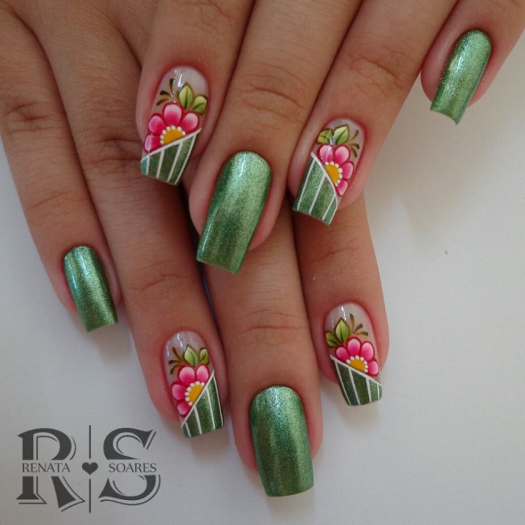 Unhas artísticas decoradas com desenhos lindos, veja todas