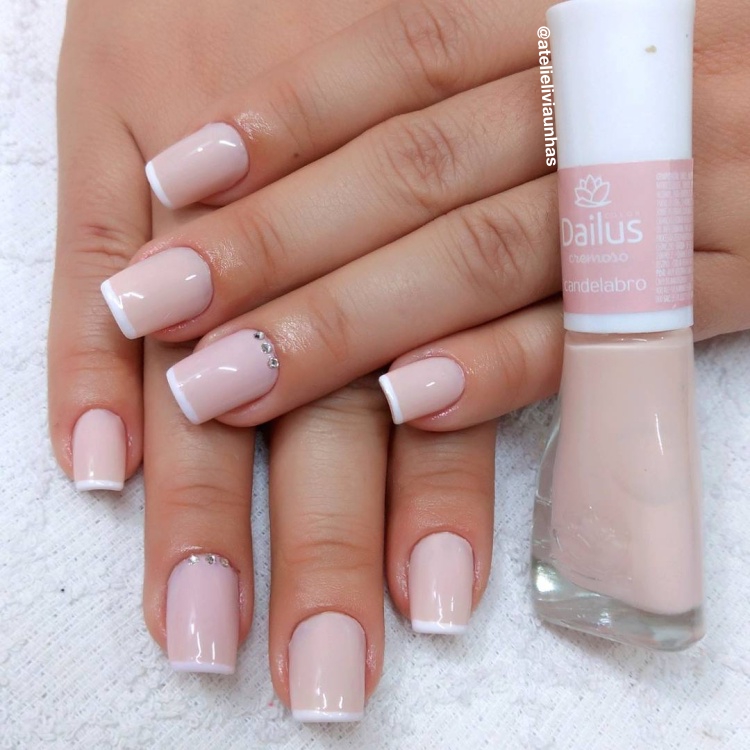 Unhas francesinhas nude10