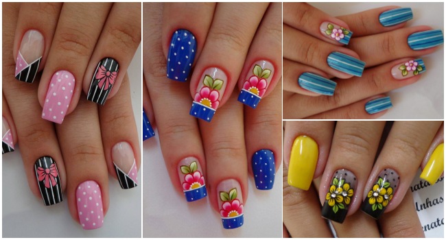 19 Fotos de Unhas com Desenhos feitos à mão